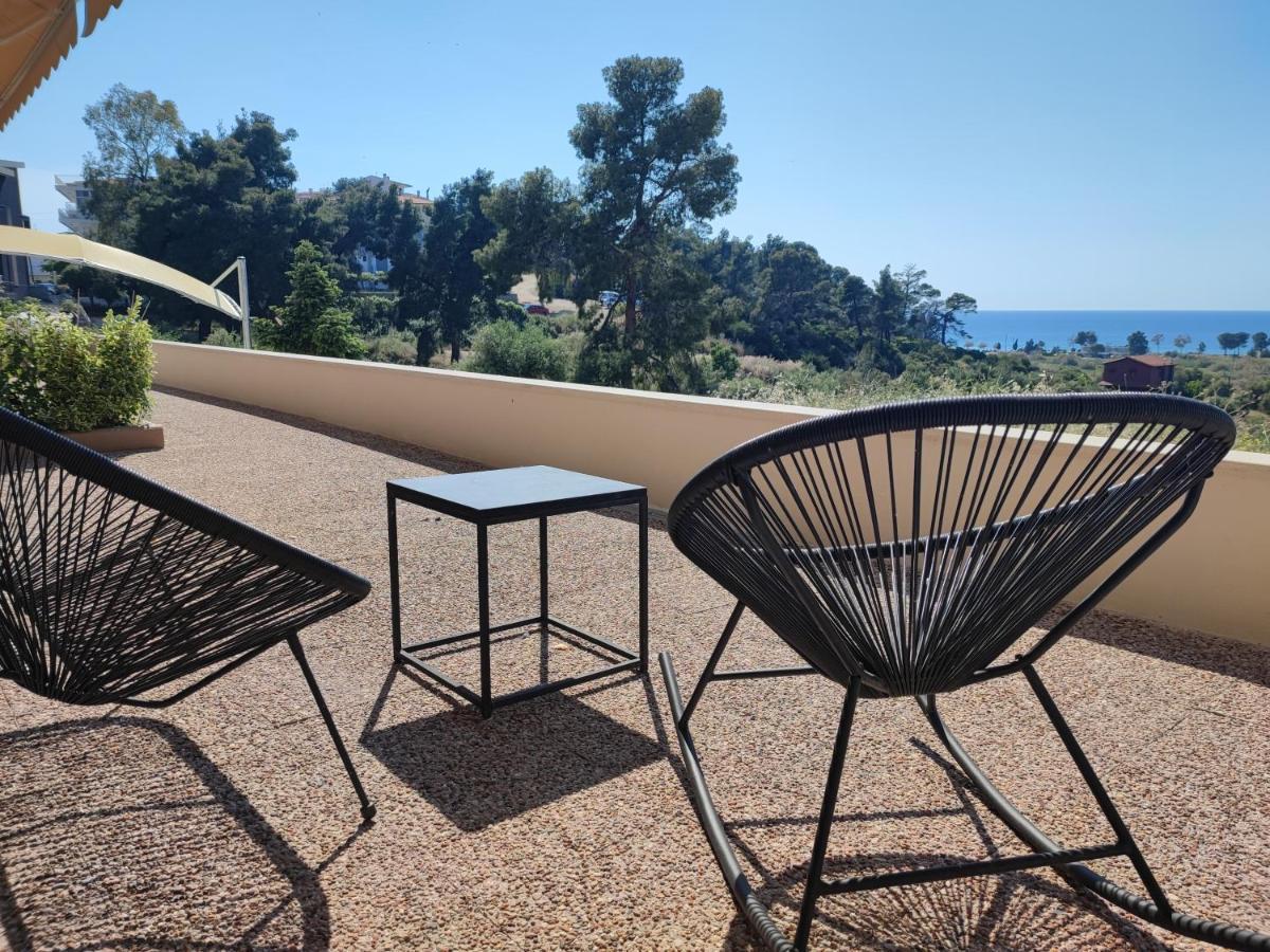 Theasis 4 Luxury Studio With Sea View Néos Marmarás Exterior foto